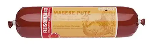 Fleischeslust Classic Hundefutter mit magerer Pute und Reis, 5er Pack