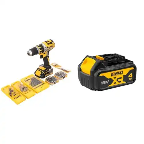 DeWalt Akku-Bohrschrauber XR Set mit Ersatz-Akku und Zubehör