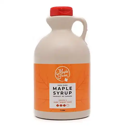 Ahornsirup MapleFarm Grad A dunkle Variante 1 Liter glutenfrei