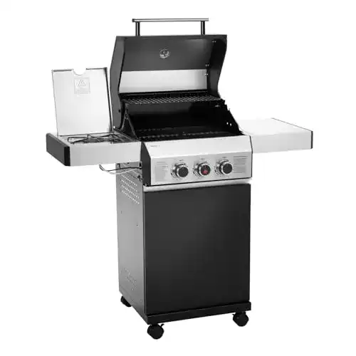 Infrarotgrill Taino Black 2+1 Gasgrill mit Seitenkocher und 2 Brennern