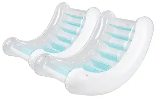 Aufblasbarer Sessel Infactory: 2er-Set für Pool und Garten