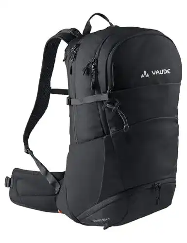 VauDe Wanderrucksack Wizard in Schwarz, 30+4 Liter