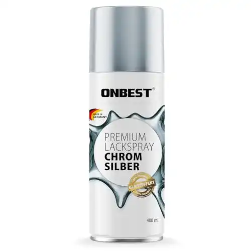 Chrom Spray Onbest Premium Lackspray wasserfest und vielseitig einsetzbar