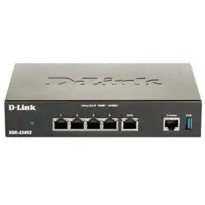 D-Link DSR-250V2 Unified Services VPN Router mit Gigabit Multi-WAN