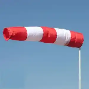 Windsack Schmidtler rot-weiß 30 cm Durchmesser, 180 cm lang