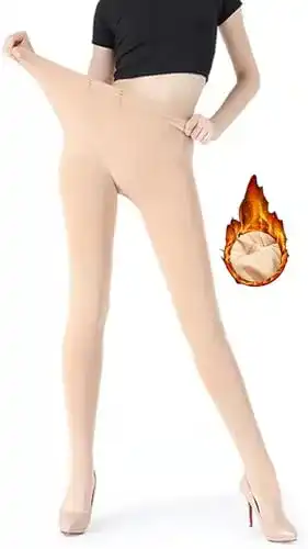 Thermo-Strumpfhose JEPOZRA für Damen – Winter-Fleece Strumpfhose
