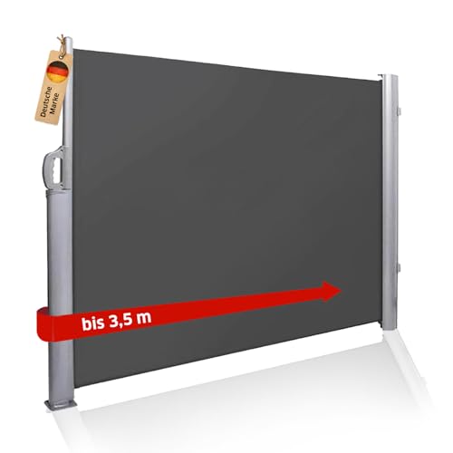 Seitenmarkise Noor Exklusiv 200 x 350 cm in Anthrazit