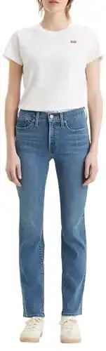 Levi’s Damen 314 Shaping Straight Jeans in Lapis Bare, 30W
