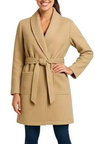 Damen Trenchcoat Kendindza Collection Mantel mit Gürtel in verschiedenen Längen