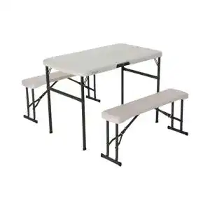 Campingtisch-Set Lifetime 80352 zusammenklappbarer Picknicktisch