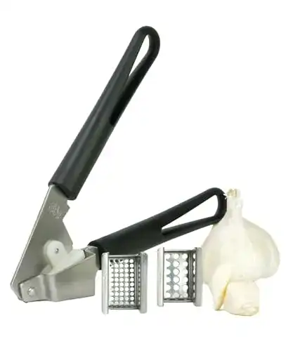 Knoblauchpresse Thiru Premium mit 2 Edelstahl Einsätzen