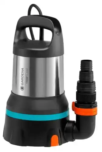 Gardena Klarwasser-Tauchpumpe 17000 mit Aquasensor für effizientes Entwässern