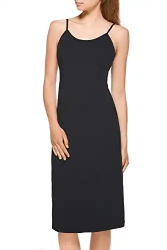 Unterkleid Mellice für Damen in Lang – Schwarz, Größen S bis XL