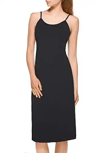 Unterkleid Mellice für Damen in Lang – Schwarz, Größen S bis XL