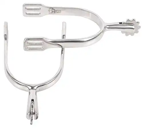 Sporen von Harry’s Horse aus Edelstahl mit Rad, Größe D30