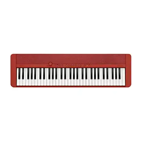 Casio CT-S1RDC2 Piano-Keyboard mit Anschlagdynamik in Rot