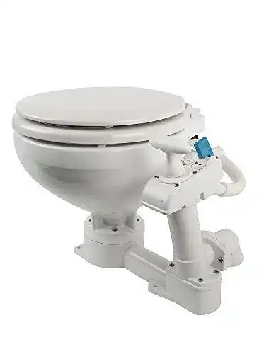 Bordtoilette Compass manuelle Toilette mit Porzellanbecken