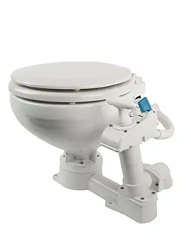 Bordtoilette Compass manuelle Toilette mit Porzellanbecken