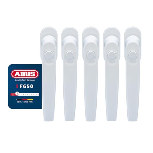 Fenstergriff mit Druckknopf ABUS FG50 Fensterschloss 5er Set