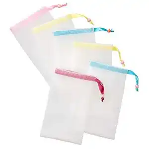 Seifensäckchen GWHOLE 6 Stück Nylon für Seifenreste