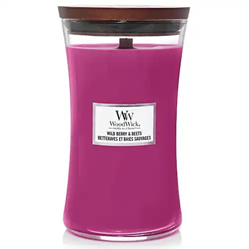 WoodWick Duftkerze im Sanduhrglas Große Aromakerze für Zuhause