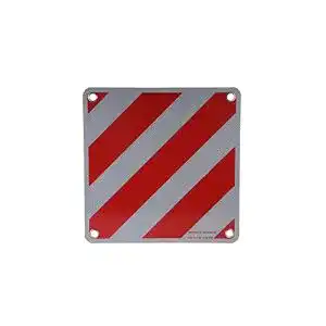 Reflektierende Warntafel Italien aus Aluminium 500x500mm