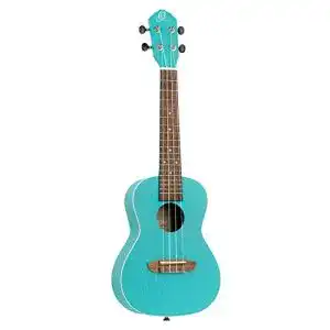 Ortega Guitars Konzert Ukulele Akustisch, Earth Series, Okoume, Hellblau