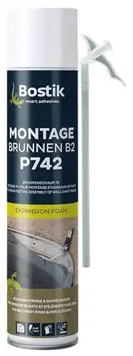 Wasserfester Brunnenschaum Bostik P742 für Montagen bis 5m