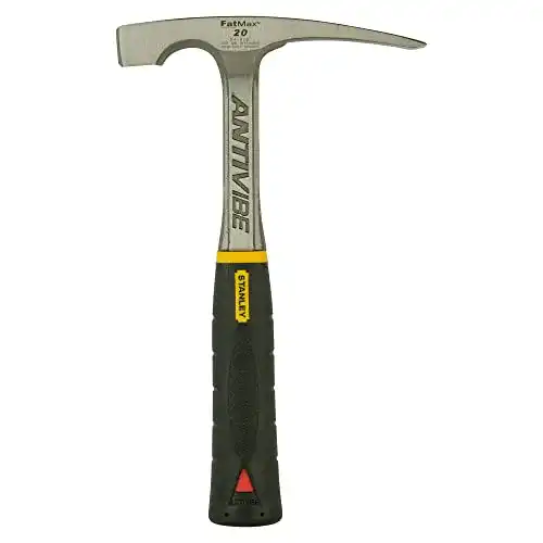 Maurerhammer Stanley Antivibe mit 570 g Kopfgewicht und Vibrationsdämpfung