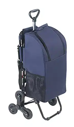 Einkaufs-Trolley mit Treppensteigfunktion und integriertem Sitz
