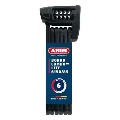 ABUS Faltschloss Bordo Combo Lite 6150/85 – Sicher, leicht und kompakt