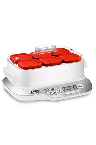 Joghurtbereiter SEB YG660100 für 6 Töpfe à 140 ml