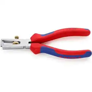 Knipex Abisolierzange mit Öffnungsfeder und verchromter Oberfläche