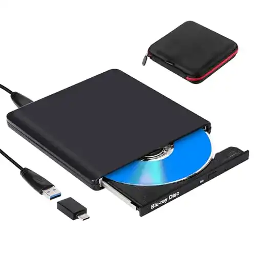 Externer Blu-ray-Brenner NOLYTH USB 3.0 und Typ C für Laptops und PCs
