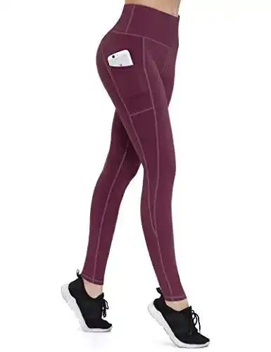 Shape-Leggings ALONG FIT für Damen mit Taschen in Burgunderrot