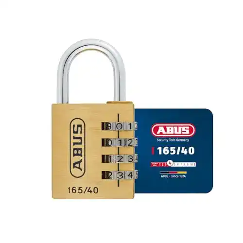 Abus Zahlenschloss 165/40 aus Messing für vielseitige Anwendungen
