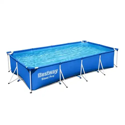 Bestway Steel Pro Frame Pool eckig 400 x 211 x 81 cm ohne Pumpe