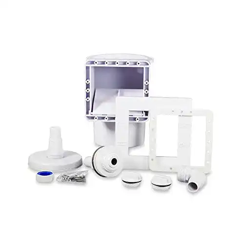 Skimmer Einbauskimmer-Komplett-Set Deluxe für Pool in Weiß