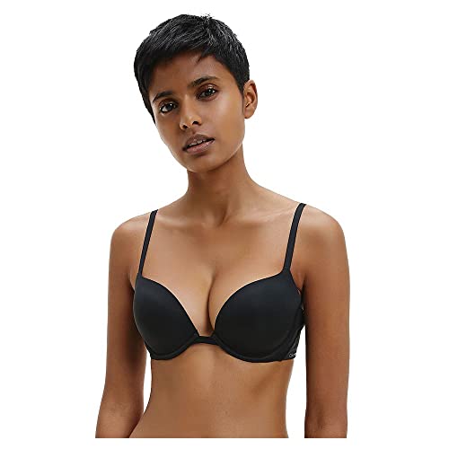 Calvin Klein Damen Push-Up BH mit Bügel in Schwarz