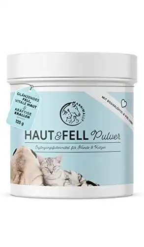 Bierhefe-Pulver zur Unterstützung von Haut und Fell bei Hunden und Katzen