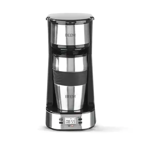 Beem Thermo 2 Go Single Filterkaffeemaschine mit 0,4l Thermobecher