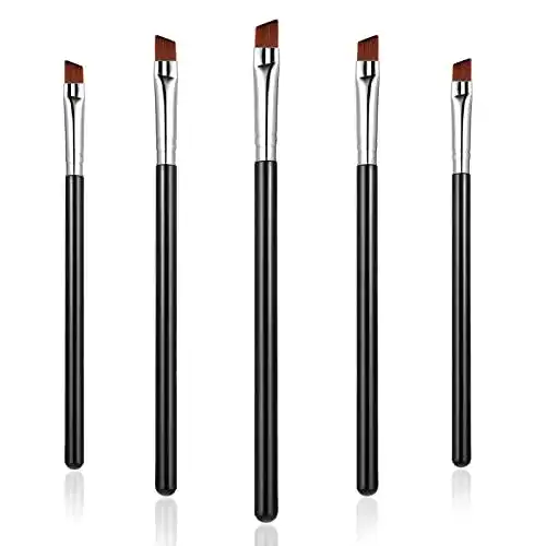 Augenbrauenpinsel WLLHYF Abgewinkelter Eyeliner-Pinsel für präzises Make-up