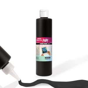 Textilfarbe Schwarz Südor Stofffarbe 500ml – Waschfeste Textilfarbe
