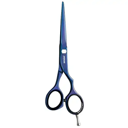 Jaguar Haarschere Diamond E TB 6.0 Zoll – Friseurschere mit titanblauer Beschichtung