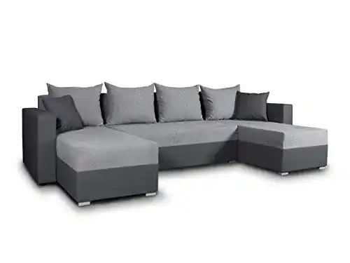 Sofa Sofnet Wohnlandschaft Beno mit Schlaffunktion in U-Form