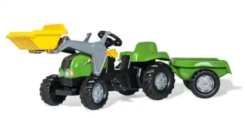 Trettraktor mit Anhänger von Rolly Toys RollyKid-X für Kinder