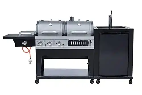 Kombigrill E. Fuego El Fuego (Gas- und Holzkohlegrill) mit Zapfanlage