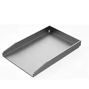 Edelstahl-Plancha RuSchi BBQ Grillplatte 20x30cm für Gas- und Kohlegrills