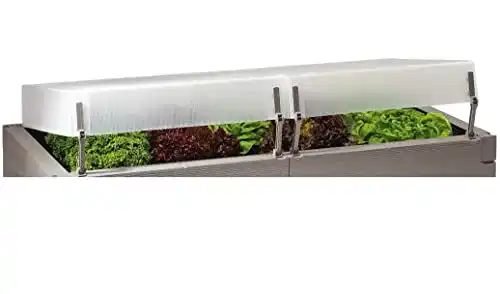 Hochbeet-Abdeckung Juwel Thermo-Hauben 130×60 cm (2 Stück)