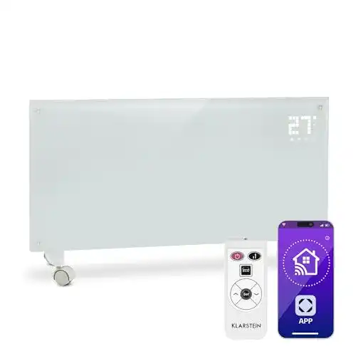 Elektroheizung Klarstein Konvektor-Heizung mit Bodenrollen und Thermostat